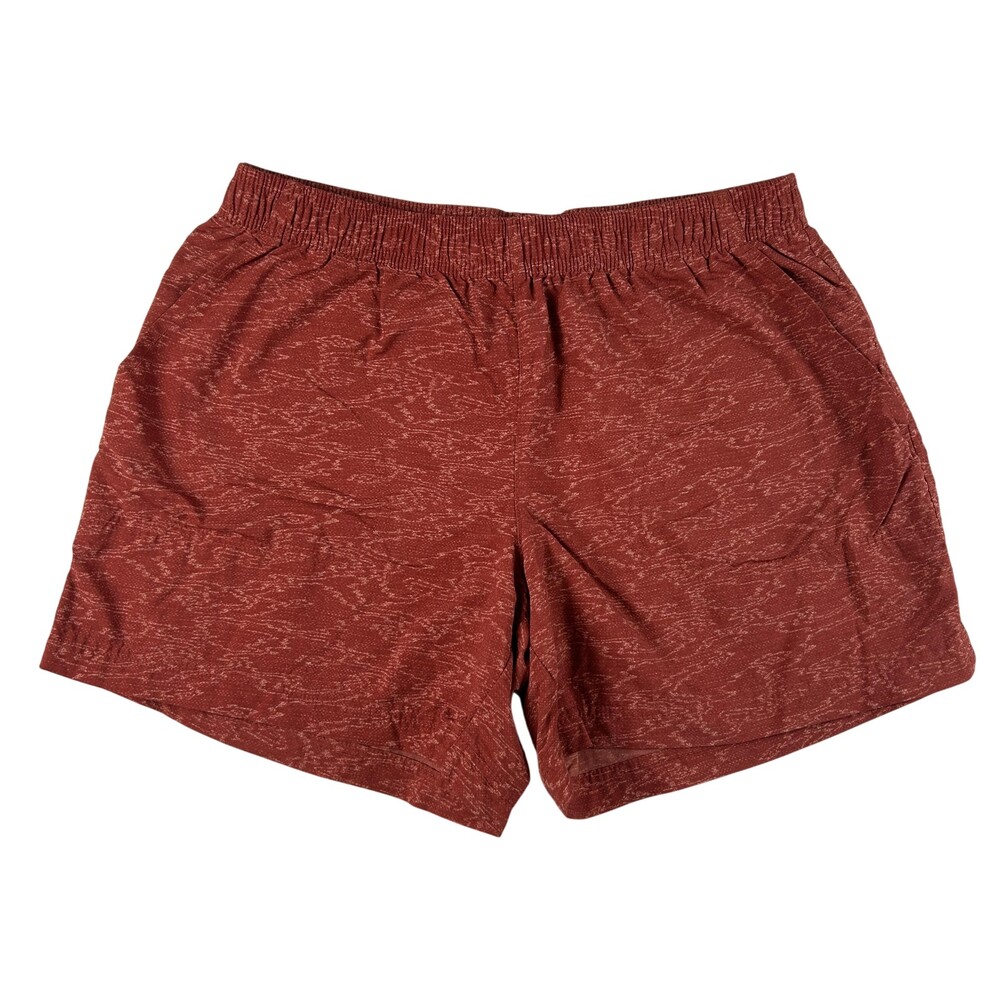 Columbia Shorts Womens Small Red Flecked Elastic Waist Lined Quick Dry Hiking